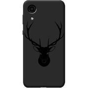 Черный чехол BoxFace Samsung Galaxy A03 Core A032 Deer