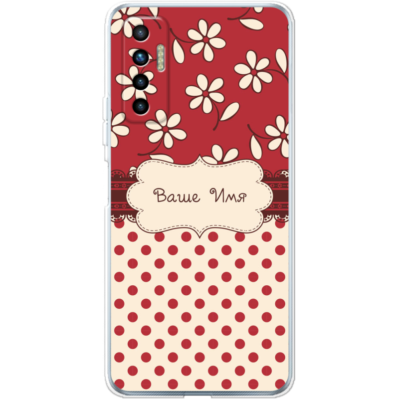 Чехол BoxFace Tecno Camon 17P Именной Polka Dots