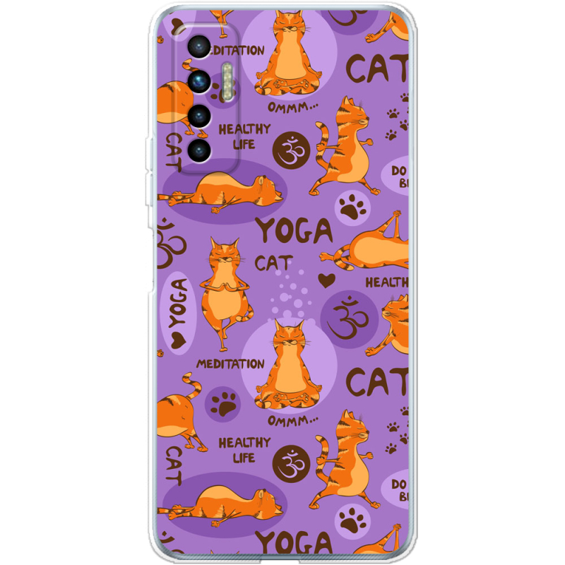 Чехол BoxFace Tecno Camon 17P Yoga Cat