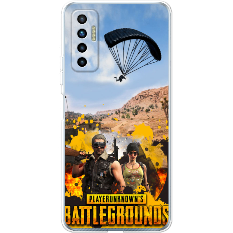 Чехол BoxFace Tecno Camon 17P Pubg parachute