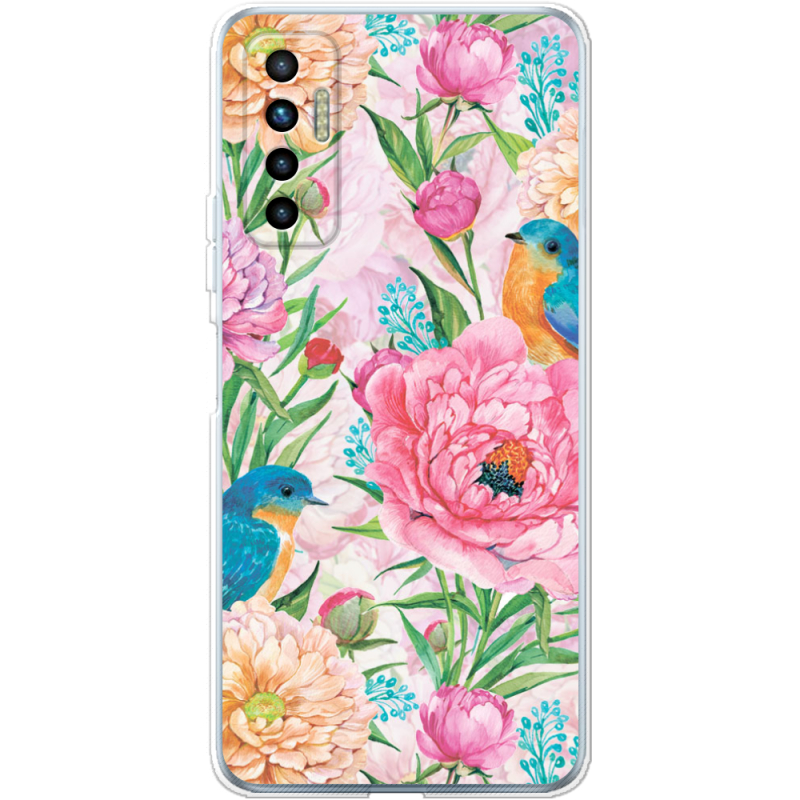 Чехол BoxFace Tecno Camon 17P Birds in Flowers