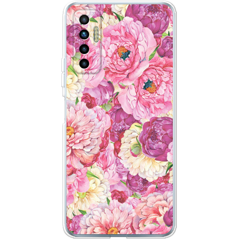 Чехол BoxFace Tecno Camon 17P Pink Peonies