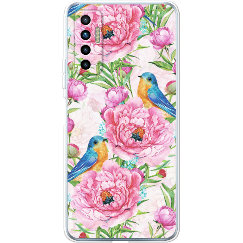 Чехол BoxFace Tecno Camon 17P Birds and Flowers