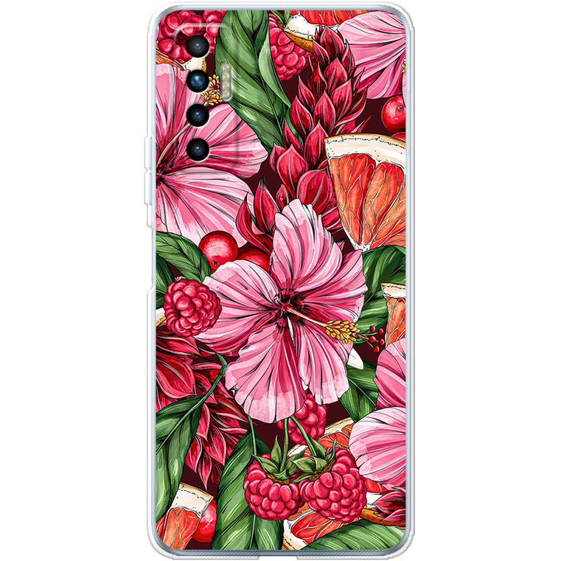 Чехол BoxFace Tecno Camon 17P Tropical Flowers