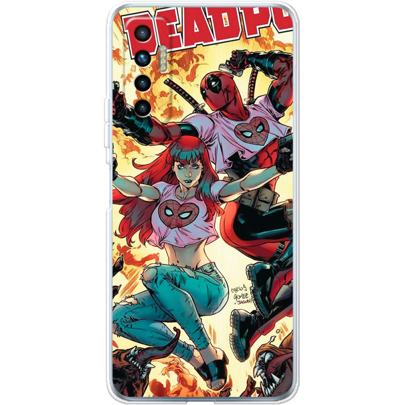 Чехол BoxFace Tecno Camon 17P Deadpool and Mary Jane