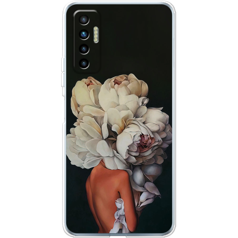 Чехол BoxFace Tecno Camon 17P Exquisite White Flowers