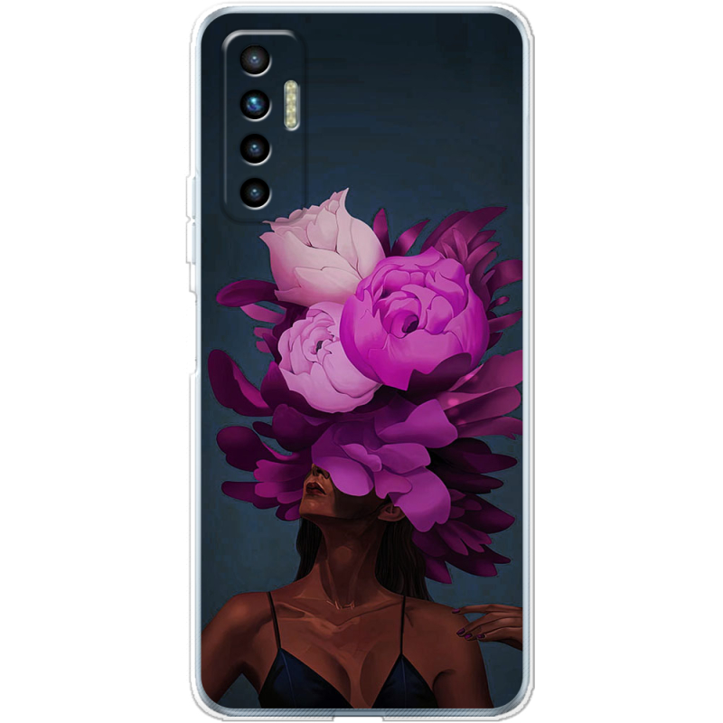 Чехол BoxFace Tecno Camon 17P Exquisite Purple Flowers