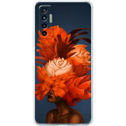 Чехол BoxFace Tecno Camon 17P Exquisite Orange Flowers