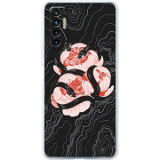 Чехол BoxFace Tecno Camon 17P Snake Rose