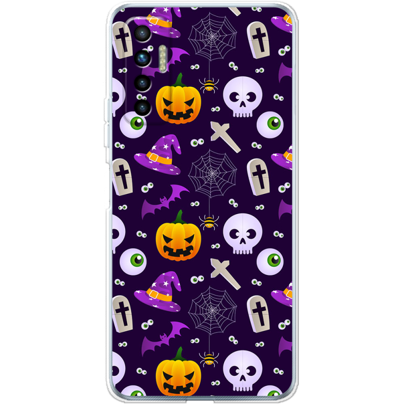 Чехол BoxFace Tecno Camon 17P Halloween Purple Mood