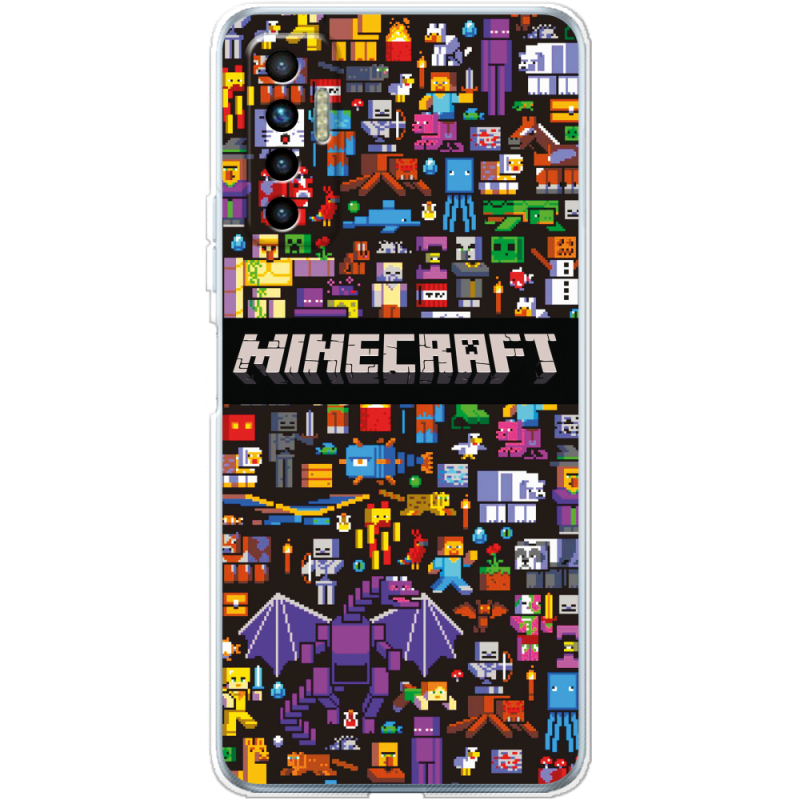 Чехол BoxFace Tecno Camon 17P Minecraft Mobbery