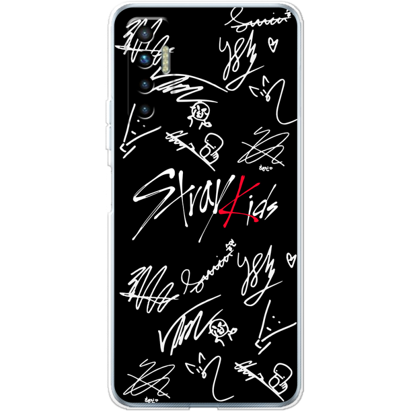 Чехол BoxFace Tecno Camon 17P Stray Kids автограф