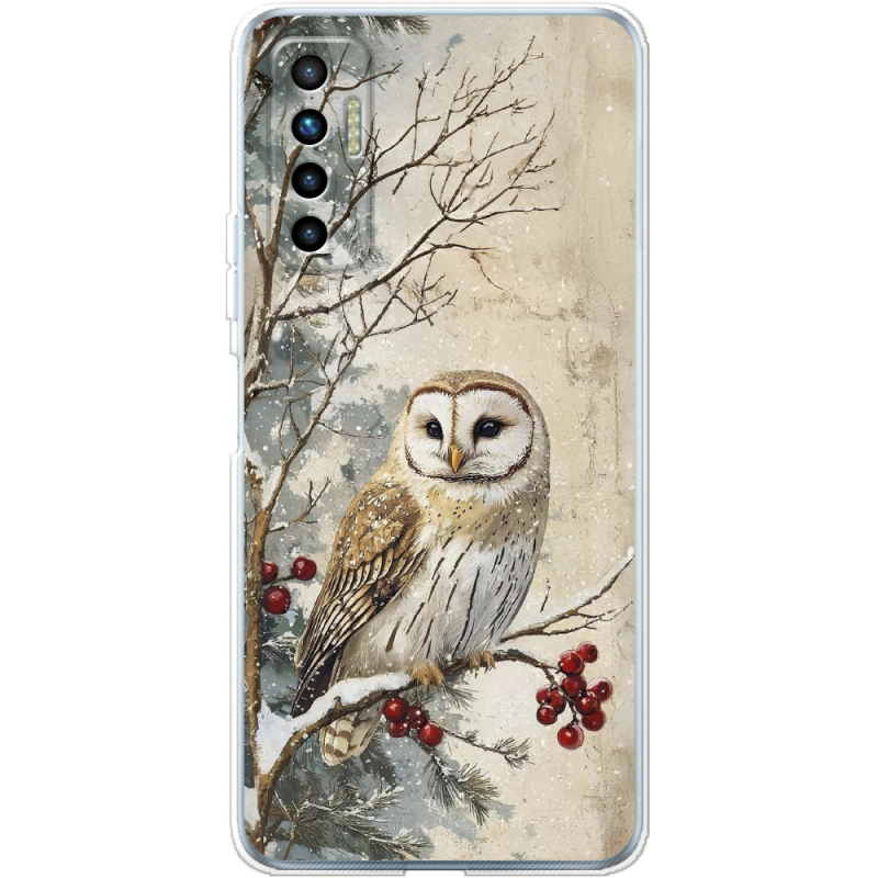 Чехол BoxFace Tecno Camon 17P Christmas Owl