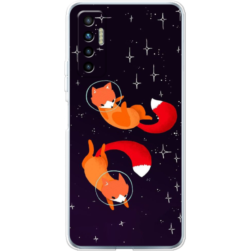 Чехол BoxFace Tecno Camon 17P Fox-Astronauts