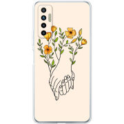 Чехол BoxFace Tecno Camon 17P Flower Hands