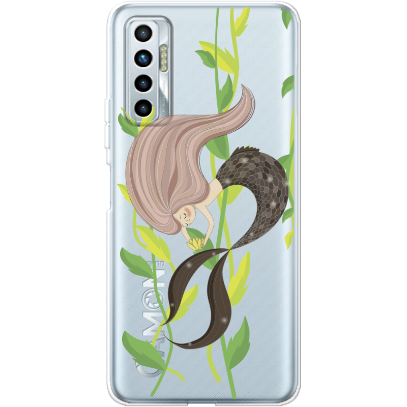 Прозрачный чехол BoxFace Tecno Camon 17P Cute Mermaid