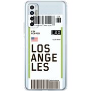 Прозрачный чехол BoxFace Tecno Camon 17P Ticket Los Angeles