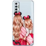 Прозрачный чехол BoxFace Tecno Camon 17P Mouse Girls