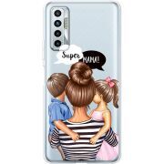 Прозрачный чехол BoxFace Tecno Camon 17P Super Mama