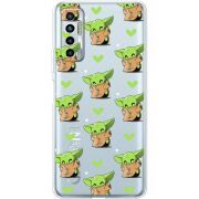 Прозрачный чехол BoxFace Tecno Camon 17P Pattern Baby Yoda