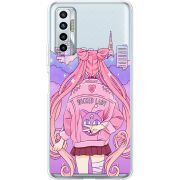 Прозрачный чехол BoxFace Tecno Camon 17P Wiked Lady