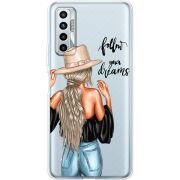 Прозрачный чехол BoxFace Tecno Camon 17P Follow Your Dreams