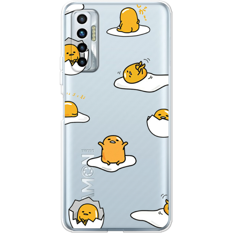 Прозрачный чехол BoxFace Tecno Camon 17P Gudetama