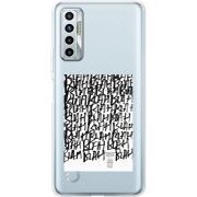 Прозрачный чехол BoxFace Tecno Camon 17P Blah Blah