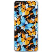 Прозрачный чехол BoxFace Tecno Camon 17P Butterfly Morpho