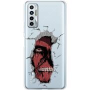 Прозрачный чехол BoxFace Tecno Camon 17P Нападение Титана