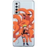 Прозрачный чехол BoxFace Tecno Camon 17P Naruto and Kurama