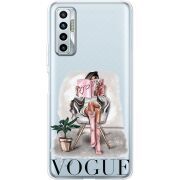 Прозрачный чехол BoxFace Tecno Camon 17P VOGUE