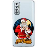 Прозрачный чехол BoxFace Tecno Camon 17P Cool Santa