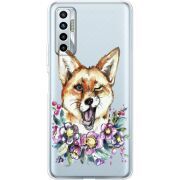 Прозрачный чехол BoxFace Tecno Camon 17P Winking Fox