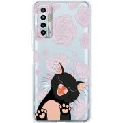 Прозрачный чехол BoxFace Tecno Camon 17P Meow