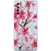 Прозрачный чехол BoxFace Tecno Camon 17P Pink Magnolia