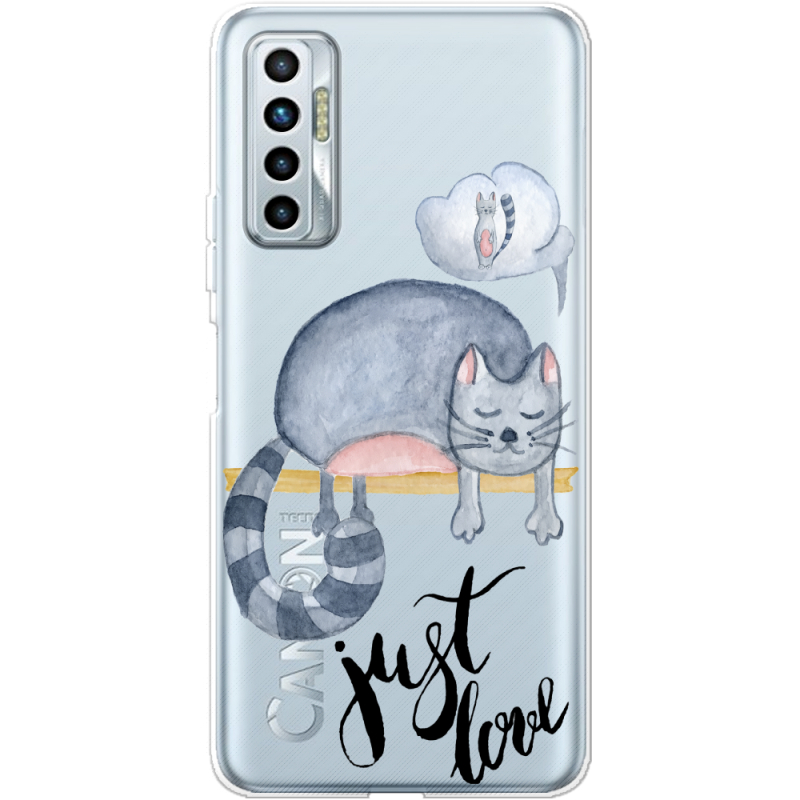 Прозрачный чехол BoxFace Tecno Camon 17P Just Love