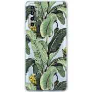 Прозрачный чехол BoxFace Tecno Camon 17P Banana Leaves