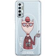 Прозрачный чехол BoxFace Tecno Camon 17P Good Morning