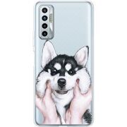 Прозрачный чехол BoxFace Tecno Camon 17P Husky