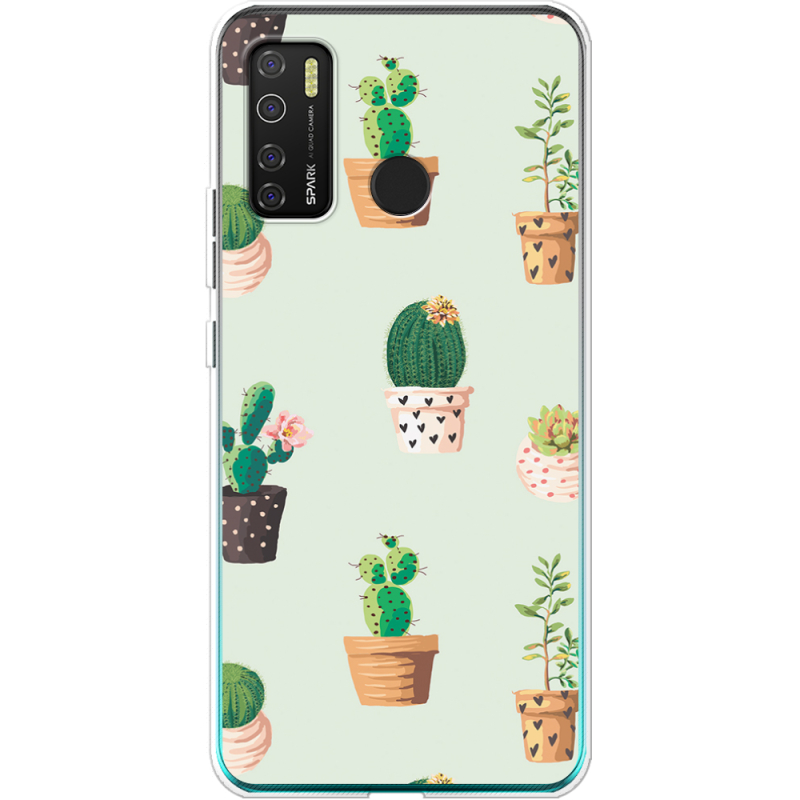 Чехол BoxFace Tecno Spark 5 Pro L-green Cacti