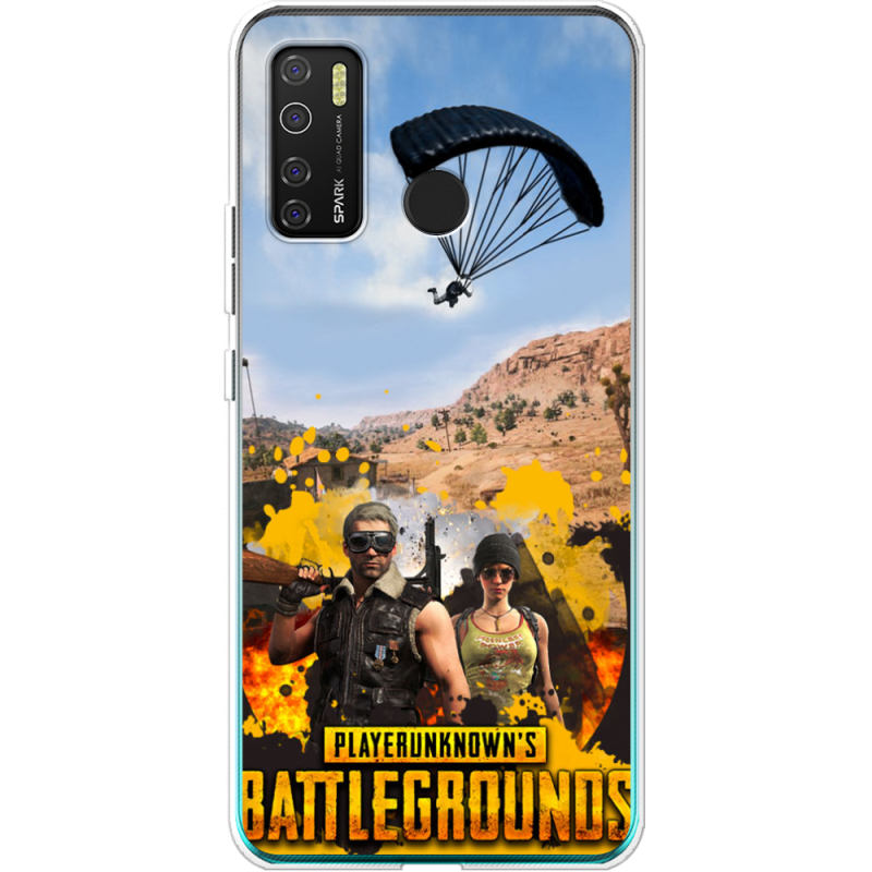 Чехол BoxFace Tecno Spark 5 Pro Pubg parachute