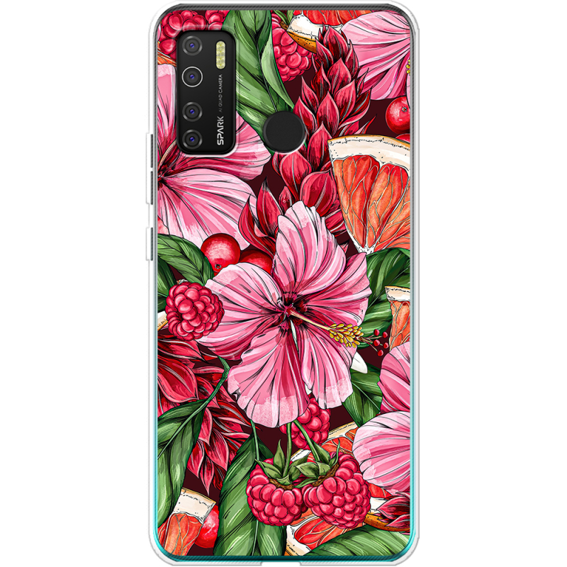 Чехол BoxFace Tecno Spark 5 Pro Tropical Flowers