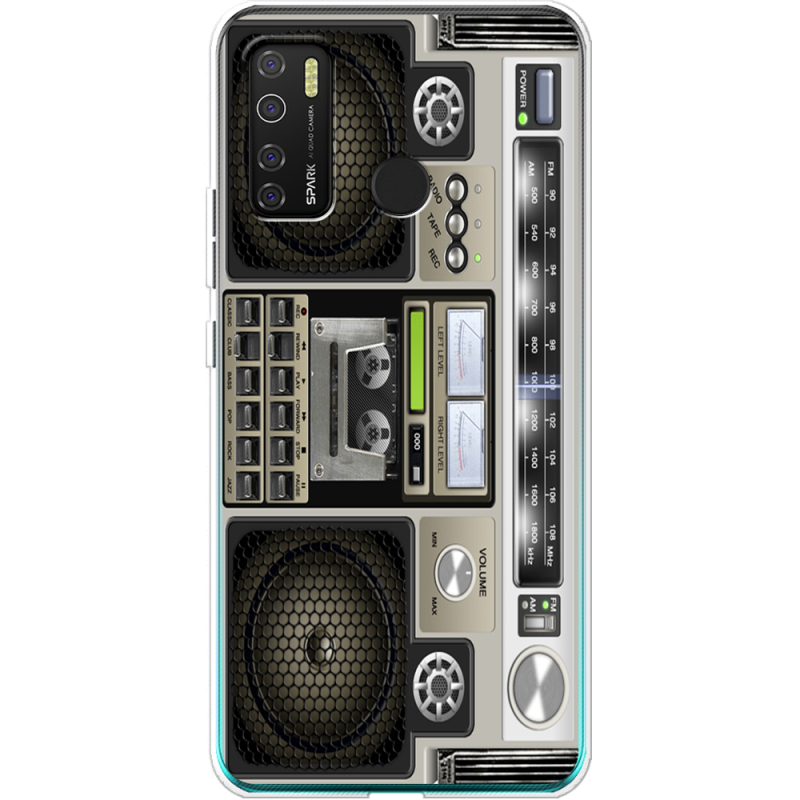 Чехол BoxFace Tecno Spark 5 Pro Old Boombox