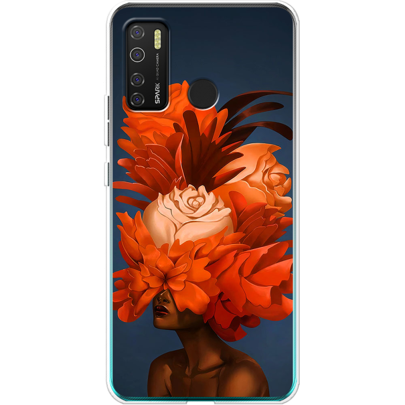 Чехол BoxFace Tecno Spark 5 Pro Exquisite Orange Flowers