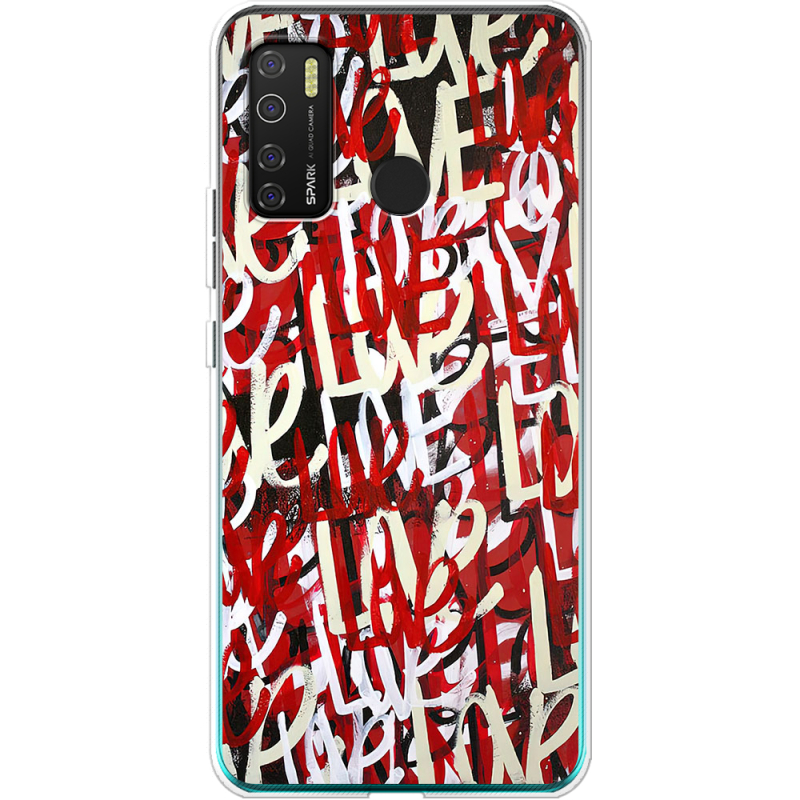 Чехол BoxFace Tecno Spark 5 Pro Love Graffiti