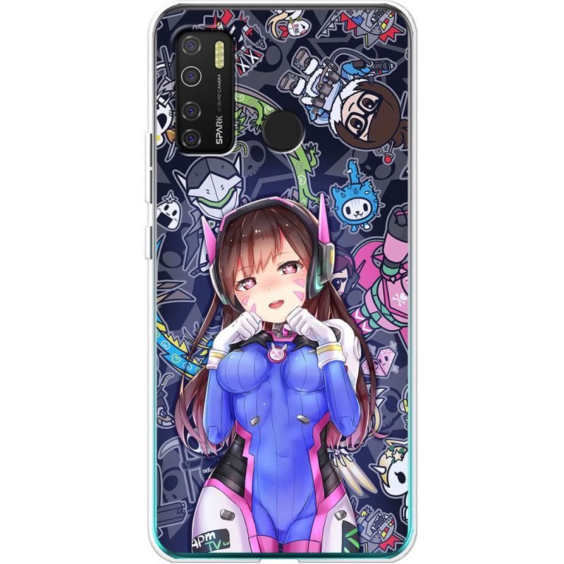 Чехол BoxFace Tecno Spark 5 Pro Overwatch D.VA