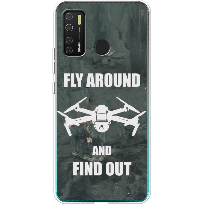 Чехол BoxFace Tecno Spark 5 Pro Дрон Fly Around