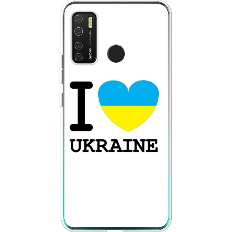 Чехол BoxFace Tecno Spark 5 Pro I love Ukraine