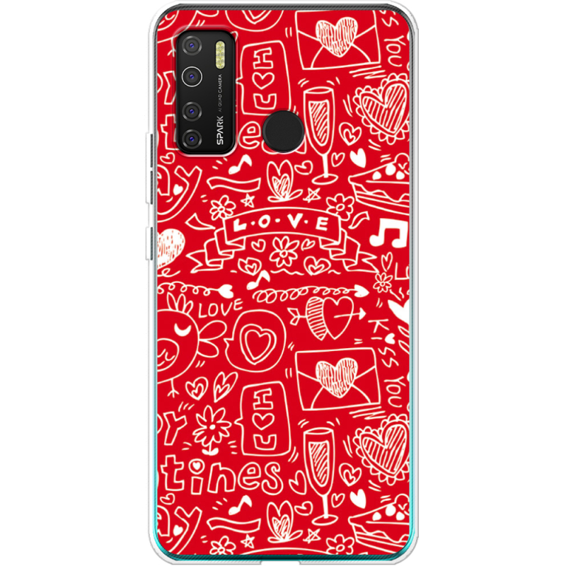 Чехол BoxFace Tecno Spark 5 Pro Happy Valentines